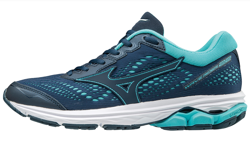 Mizuno Womens Runner – Wave Rider 22 Blue Wing Teal | Maisy & Co