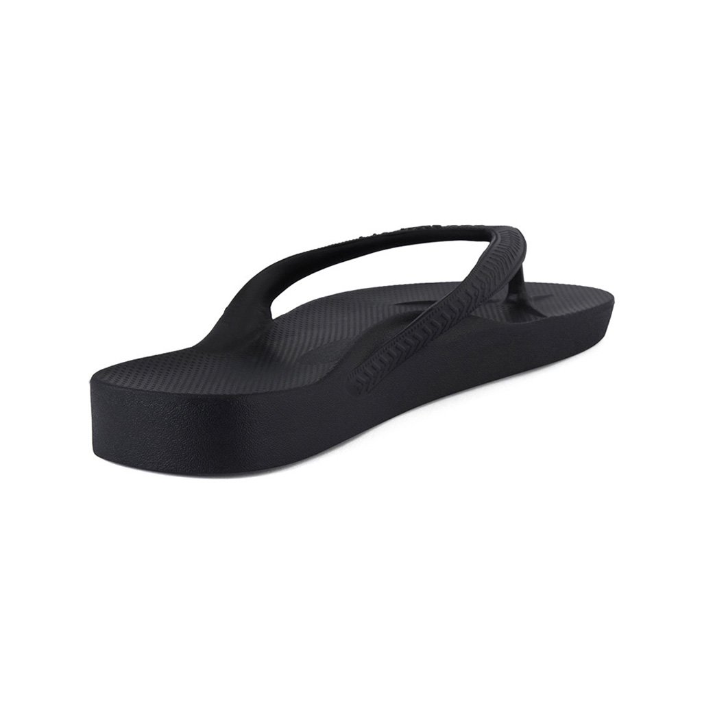 Archies Footwear Arch Support Thongs - Black