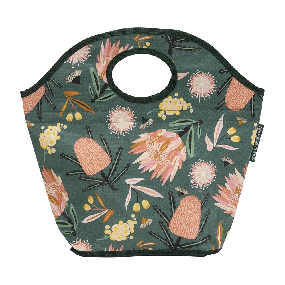 Lunch Bag – Aussie Flora Khaki | Maisy & Co